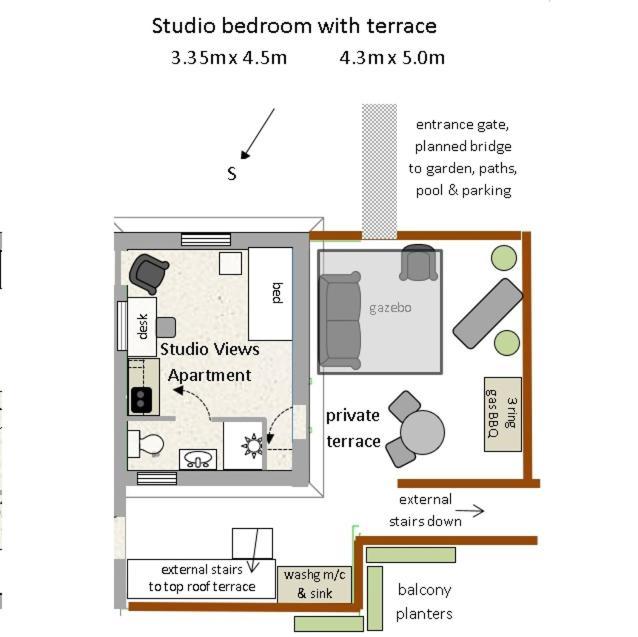 Studio Views Apartment, Cortijo Fruitful Hills Málaga Exteriör bild